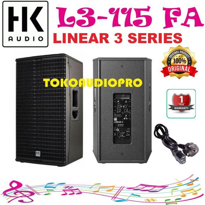 Hk Audio Linear 3 115 Fa 15 Full Range Active Pa Speaker L3115Fa Co