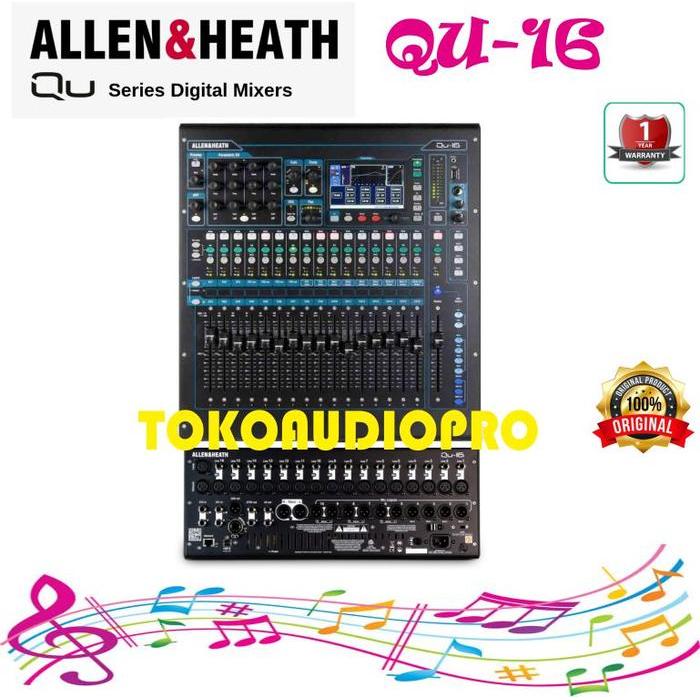 Allen&Heath Qu16 16-Channel Rack Mount Digital Mixer Original Qu-16 Co