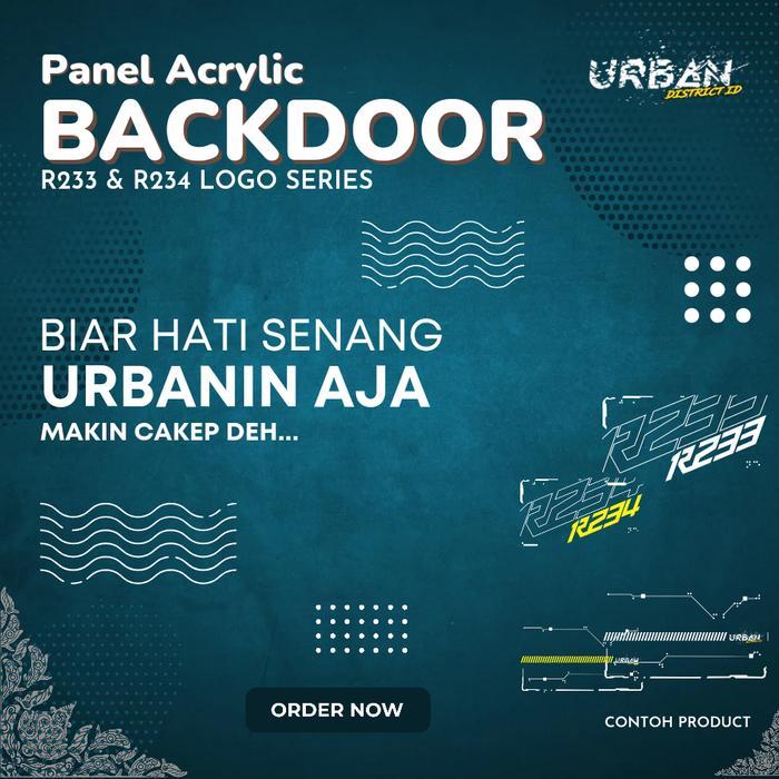 Cyber Style - Panel Backdoor R233 Logo Cyber Series By URBAN DISTRICT ID