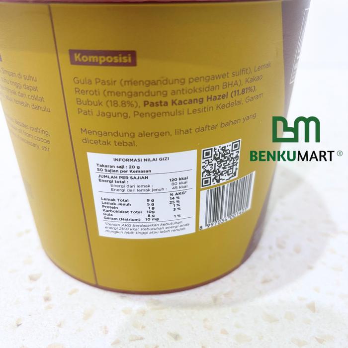 Goldenfil Hazelnut Spread 1 Kg Selai Hazelnut Spread Goldenfil Terlaris