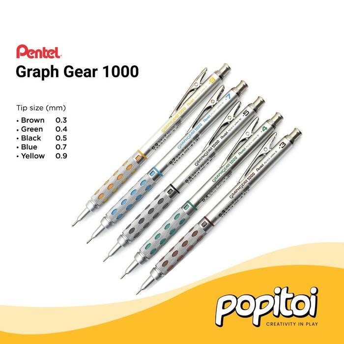 Pentel Graph Gear 1000 Mechanical Pencil Terbaik