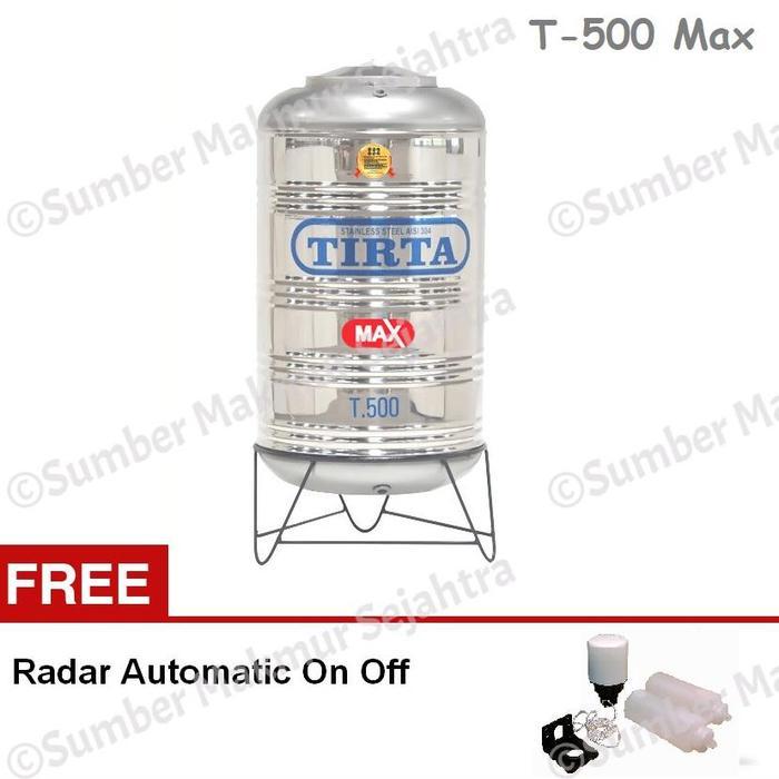 Toren Air / Tangki / Tandon Stainless TIRTA 500 Liter - T 500 Max