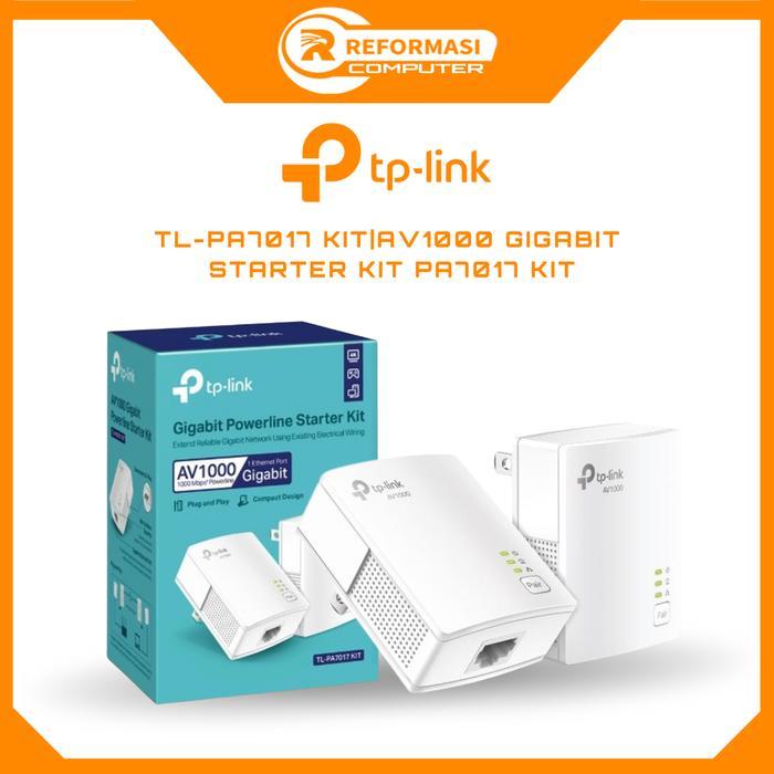 TP-LINK PA7017 TL-PA7017 KIT TPLINK AV1000 GIGABIT POWERLINE STARTER