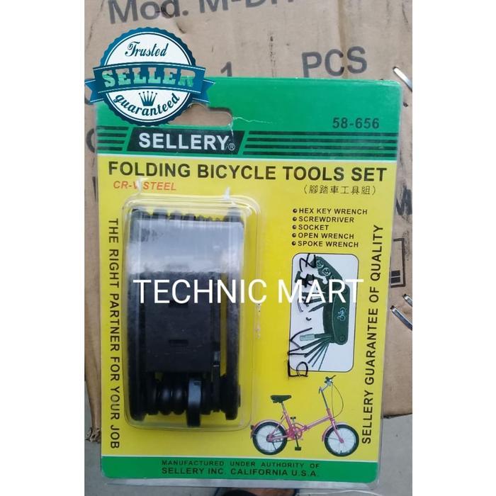 Folding Bicycle Tools Set Sellery / Obeng Kunci Sok Set Sepeda
