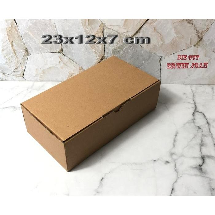 Kardus box 23x12x7 cm, karton kotak Die Cut