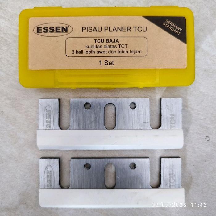 Mata Pisau Mesin Serut Planer Pasah Ketam Sugu Kayu TCU Essen