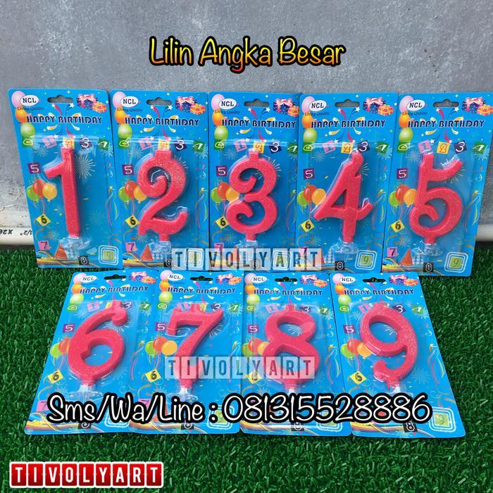 Lilin Ulang Tahun / Lilin Angka Besar