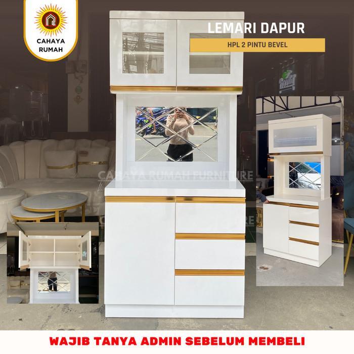 Cahaya Rumah - Lemari Dapur 2 Pintu - Hpl - Dapur Kabinet - Lemari Dapur Minimalis - Custom