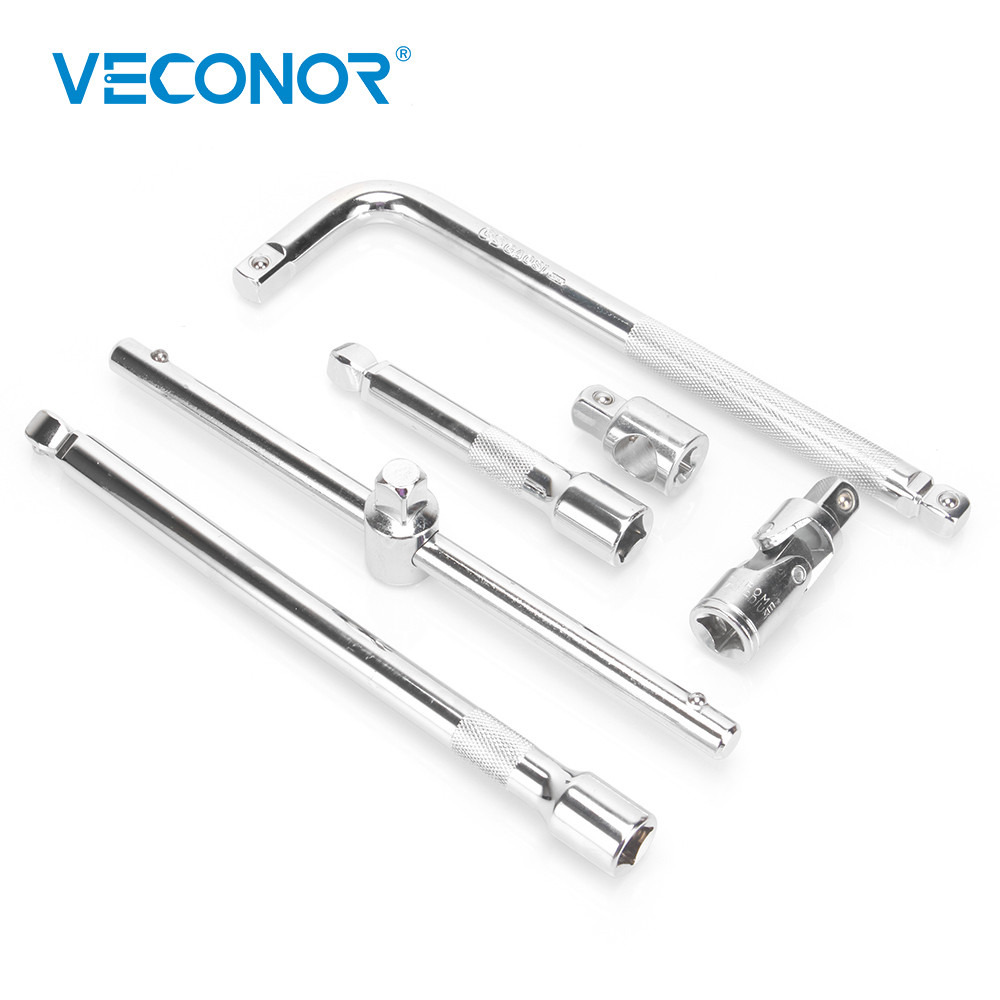 1/2" 12.5mm Extension Bar Slide Bar Bent Rod Socket Set Swivel Universal Joint Hand Tools Car Auto R