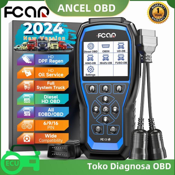 FCAR F506 Pro 24V Truk OBD2 Scanner Untuk Hino/Isuzu/Fuso/UD