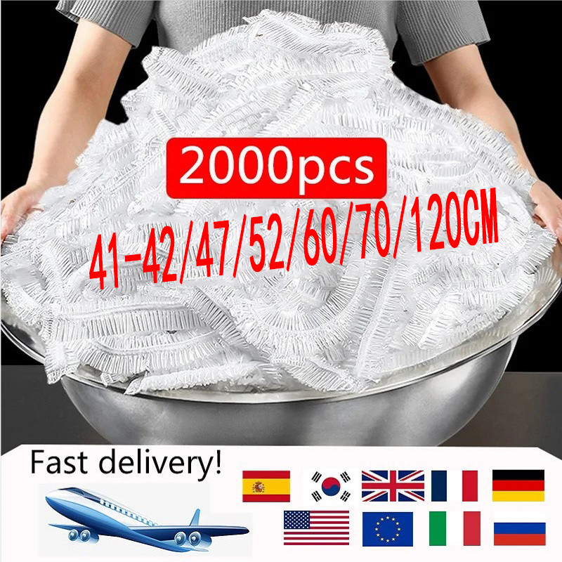 Disposable Food Cover Plastic Wrap Fruit Food Cover Bags Elastic Plastic Wrap Cover Food Grade