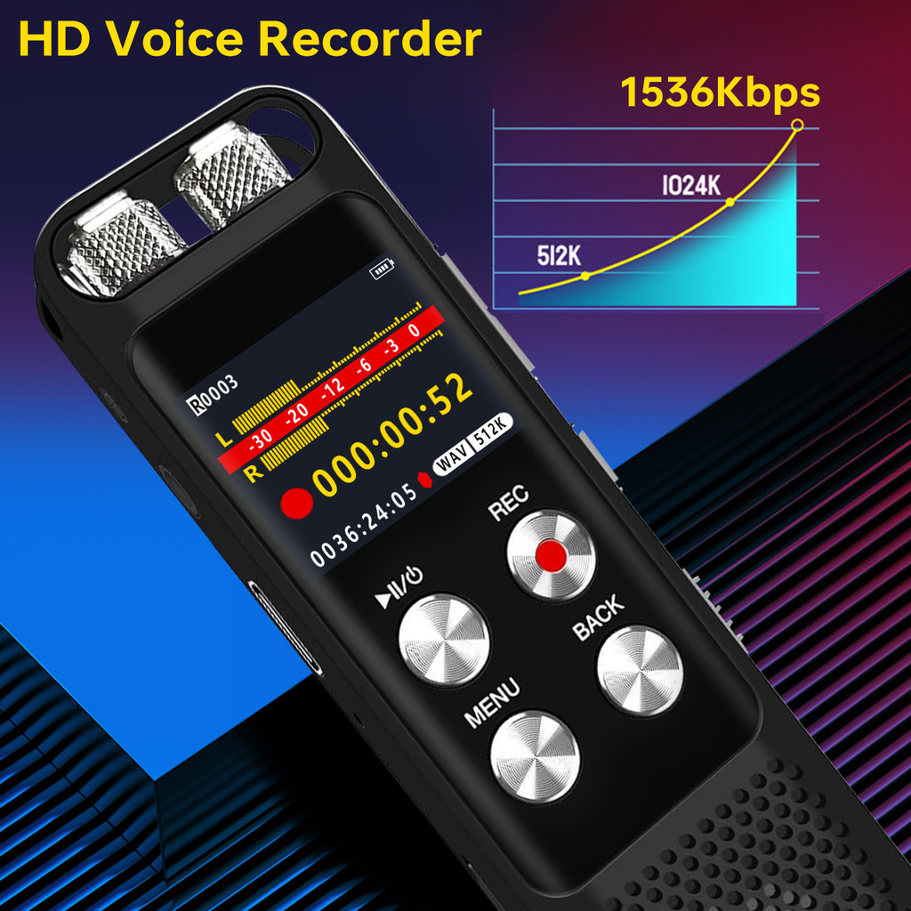 Long Battery Life Voice Recorder Meeting Study Lecture Interview Recorder Digital Voice Recorder