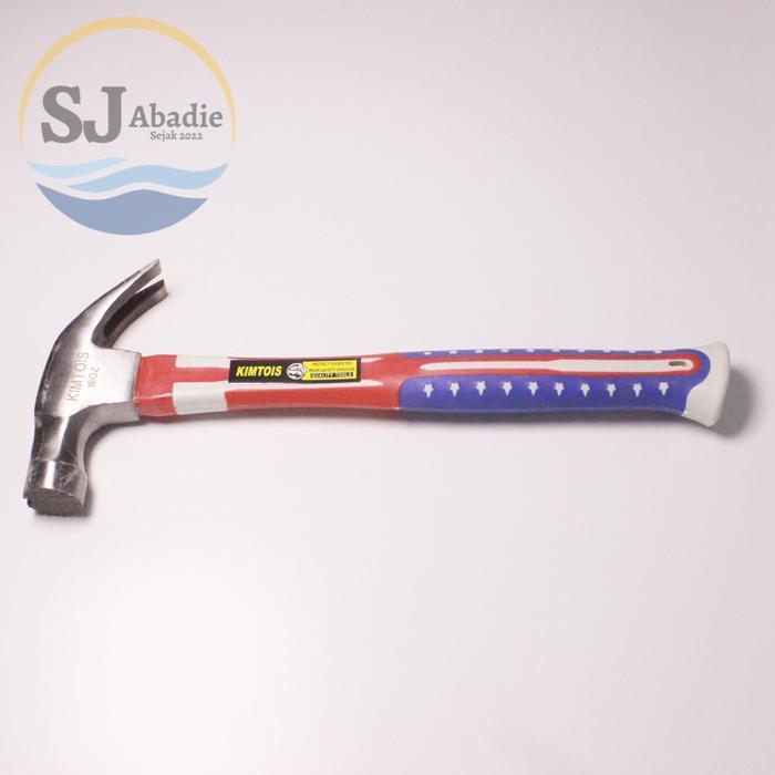 KIMTOIS Palu Kambing Gagang Karet Amerika Kepala Gerigi 8 12 16 Oz Claw Hammer SJ ABADIE