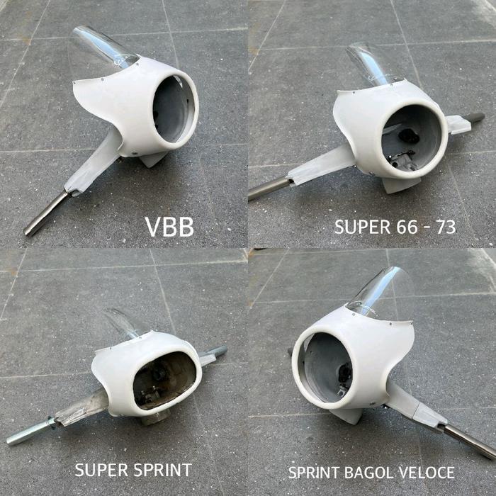 Visor Windshield Gordon Driverscreen Flyscreen Batok Stang Vespa Super Sprint Vbb Bagol 66 Dsb Model