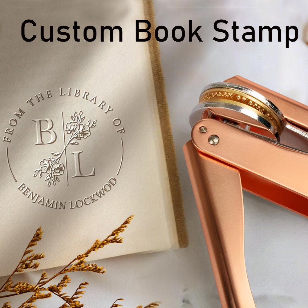 Book Embosser Personalized /Custom Book Stamp/Library Embosser Stamp /Ex Libris /From The Library Of