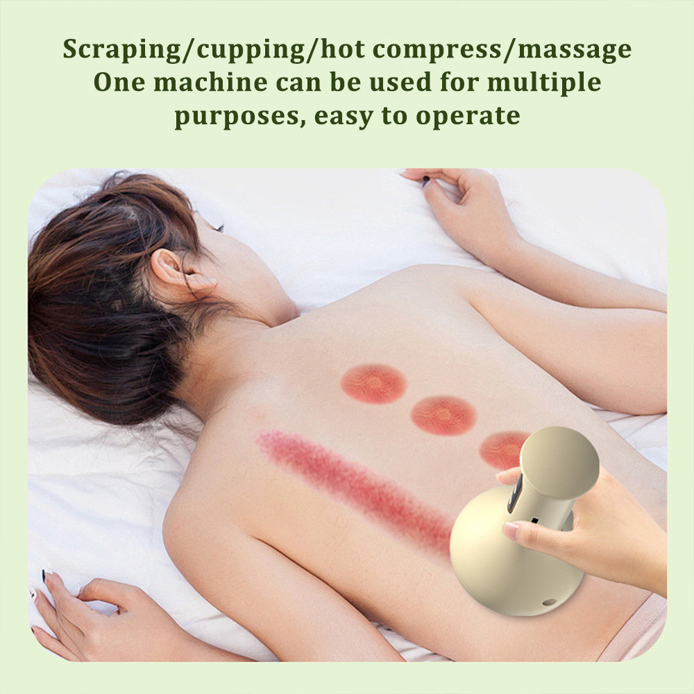 Smart Cupping Massage Machine 9 Levels LED Hot Compress Adjustable Guasha Cupping Fat Burner Arm Leg