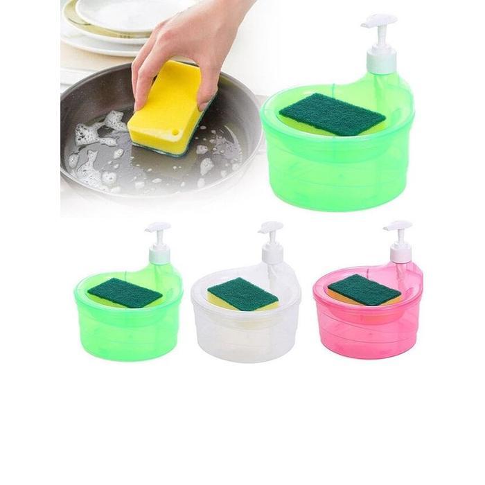 DISPENSER SABUN CUCI PIRING / TEMPAT SABUN CUCI PIRING FREE SPON CUCI PIRING