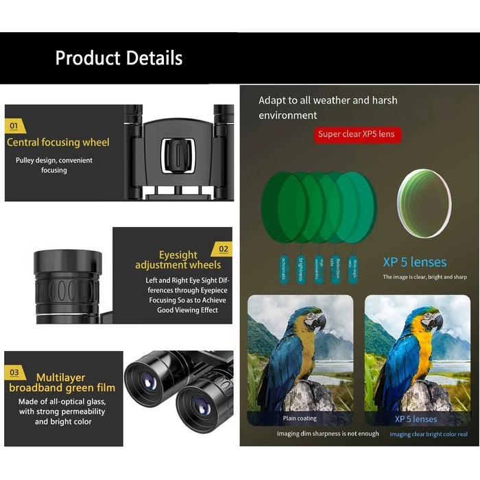 Teropong Binokular Jarak Jauh Hd Long Range Night Vision