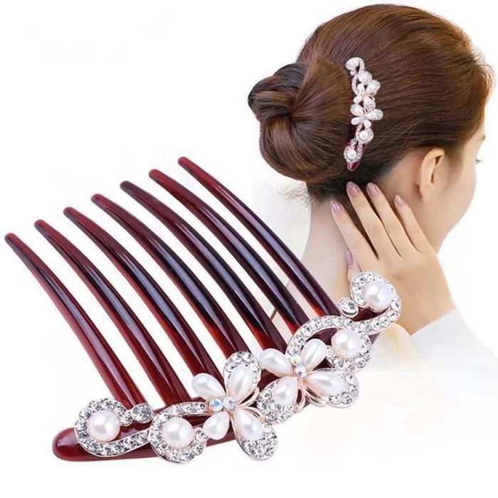Sirkam Rambut Mutiara GIGI 7 Sanggul Wanita Elegan Premium Korea Fashion Ori High Quality Clips