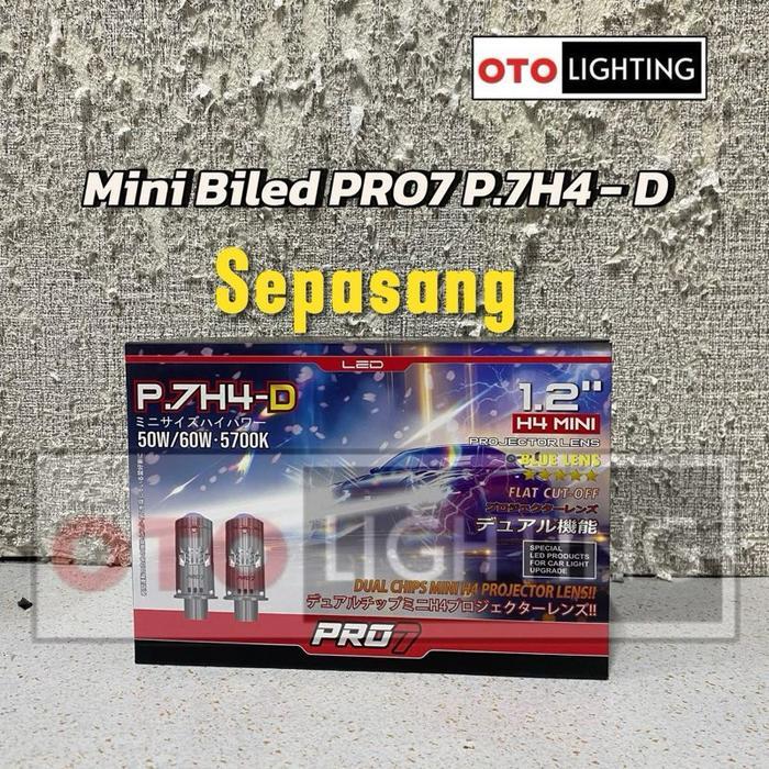 Mini Projector Biled PRO7 P7H4-D PNP H4 Sepasang