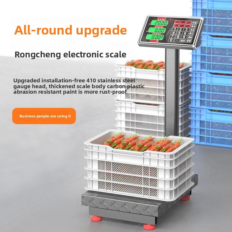 Terbaru Electronic scale platform scale, commercial small electronic scale, household precise weighi