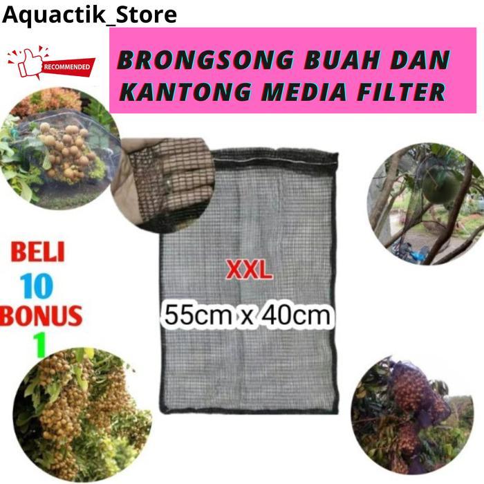 ASLI Cover Fruit Brongsong Blongsong Pembungkus Buah Kelengkeng anggur mangga jambu di pohon READY