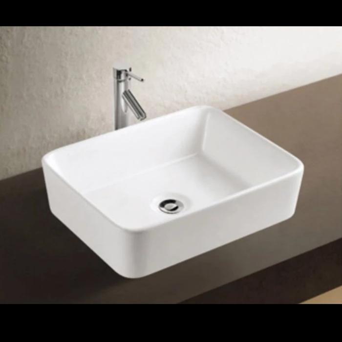 Wastafel Meja Kotak Model Toto Body Only / Tempat Cuci Tangan Keramik