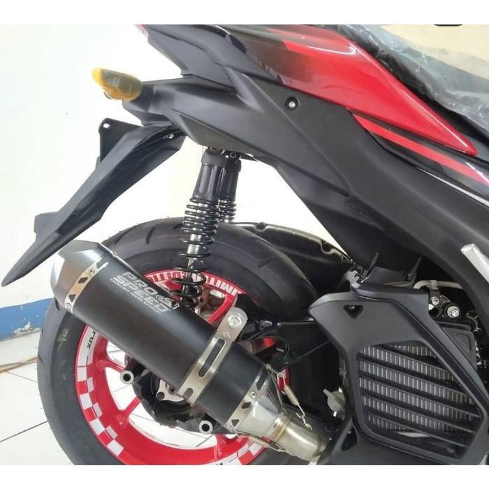 KNALPOT PROSPEED BLACK CNC / KNALPOT PROSPEED AEROX , NMAX OLD / NEW , PCX , LEXI , ADV , VARIO OLD