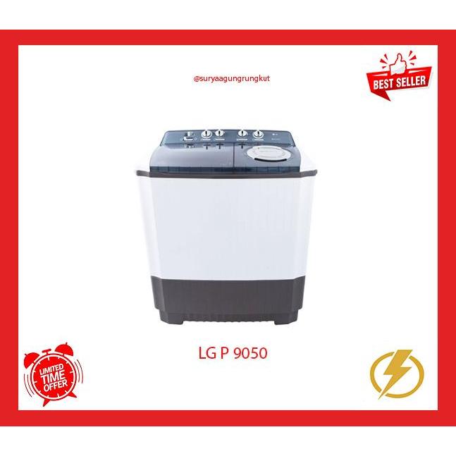 MESIN CUCI LG 2 TABUNG 9 KG LOW WATT - P 9050