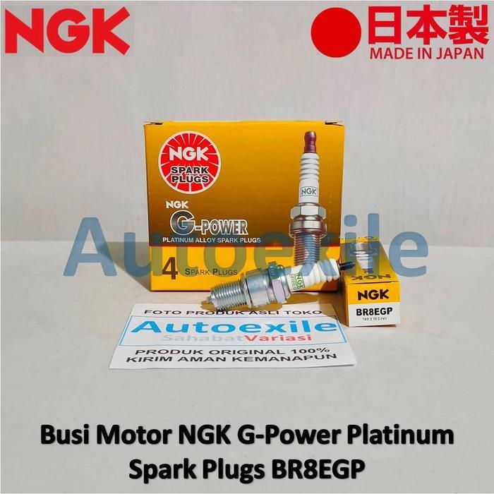 7564YTY Busi Motor NGK G-Power Platinum BR8EGP Spark Plugs GPower G Power NSR 150R Ninja 2tak R RR