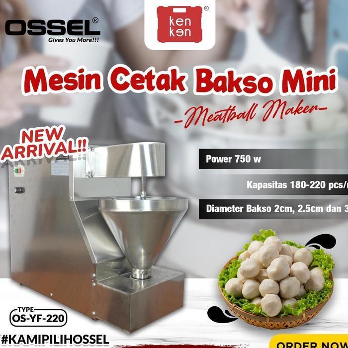 OSSEL Mini Meatball Maker Mesin Cetak Bakso Mini Pencetak Bakso Pentol