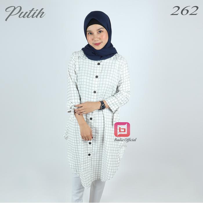 Kemeja Flanel Tunik Wanita