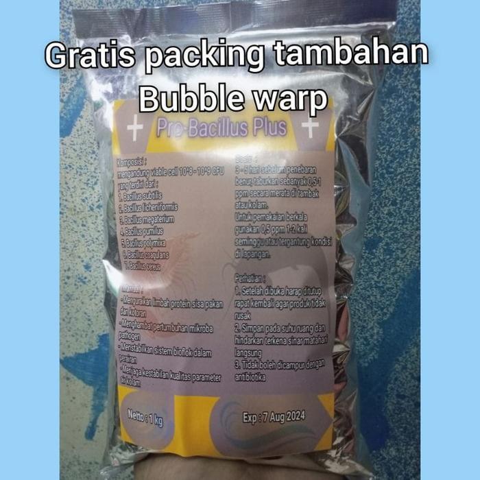 PROBIOTIK BACILLUS PLUS 1000 GRAM / PROBIOTIK KOLAM BIOFLOK / PROBIOTIK / BAKTERI STARTER / KOLAM