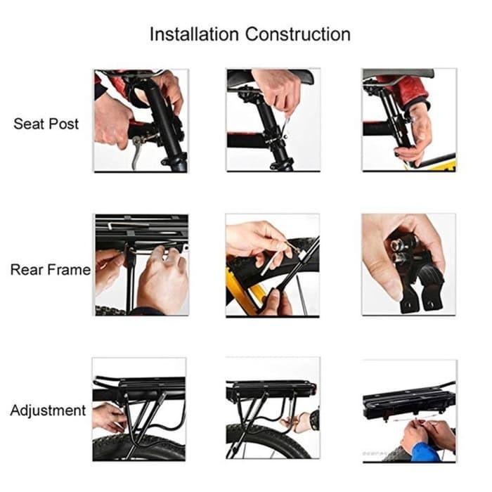 RAK BONCENGAN BELAKANG SEPEDA MTB BICYCLE SEPEDA LIPAT ALUMINUM ALLOY