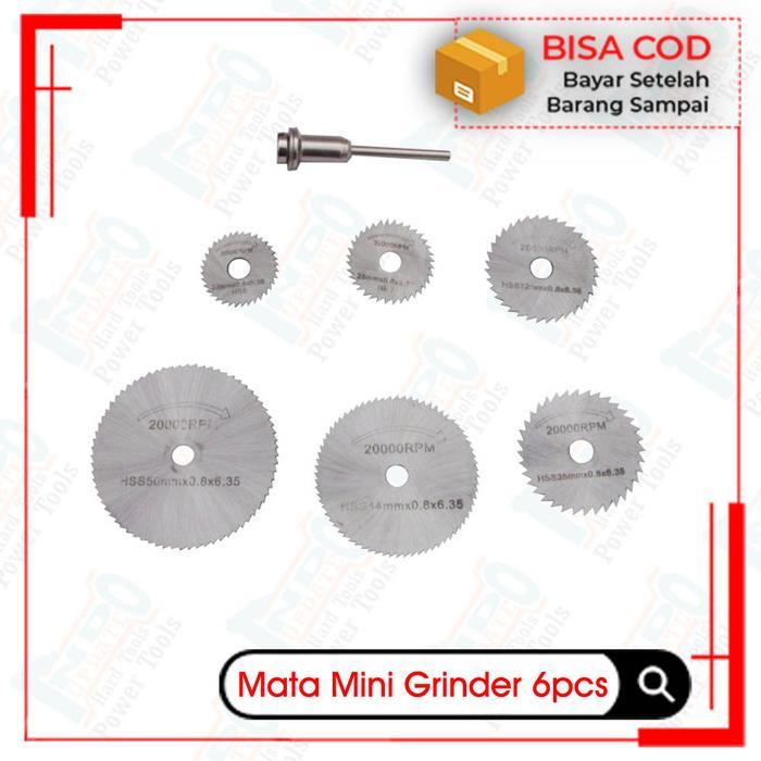 Mata Bor Gergaji Mata Gergaji Mini Circular Saw Mini Grinder 6pcs