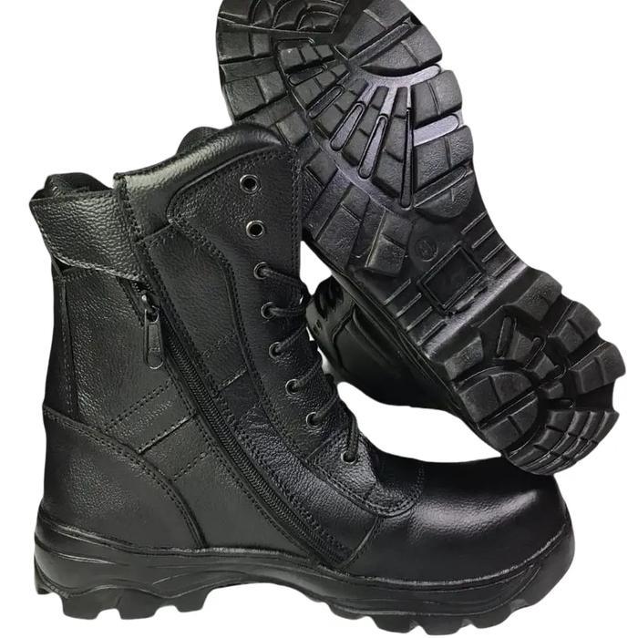 Sepatu Safety Boots Pdl Pria Ujung Besi Sefty Shoes Model Krisbow Jogger Asli Kulit Hitam Spatu