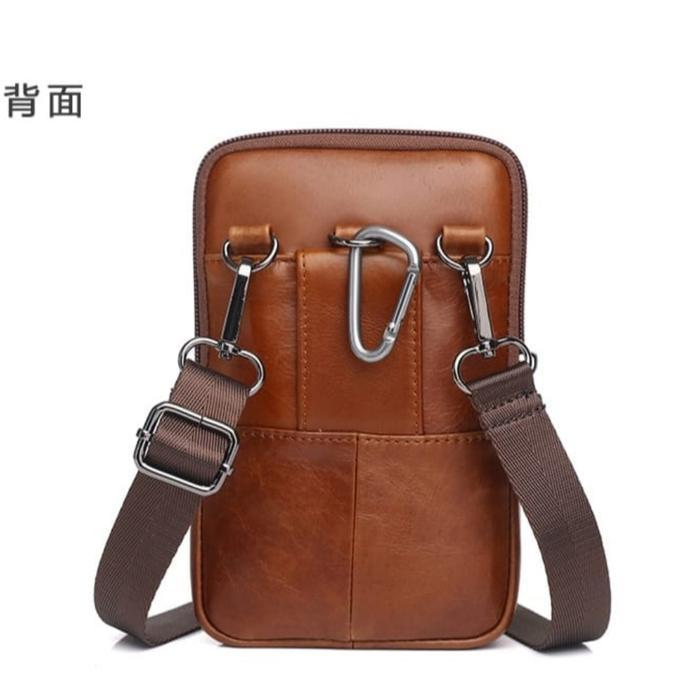 Tas Pinggang Hp Pria Kulit Asli Branded Ori Tas Pria Selempang Kulit Co