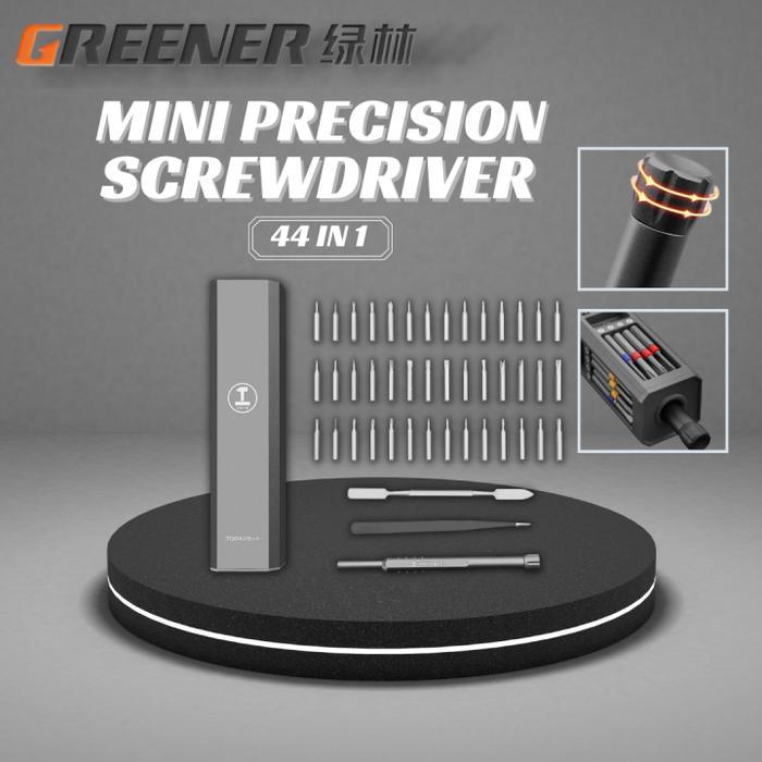 GREENER Tool Kit Screwdriver Set 44 in 1 - Obeng Service HP Laptop Jam
