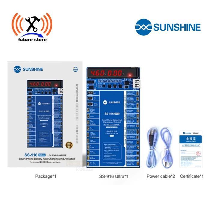 DISKON SUNSHINE SS-915 SS-916 KABEL TEMBAK BATERAI DIGITAL UNTUK IPHONE DAN ANDROID UPGRADE V9.0 -