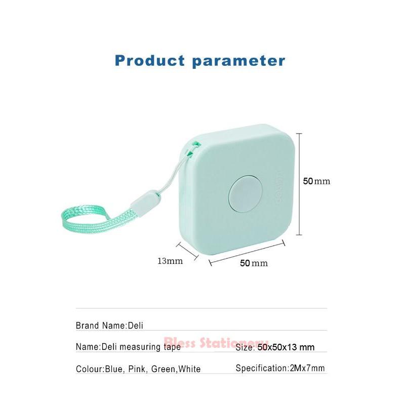 "New" Meteran gulung DELI Meteran baju Meteran badan Meteran kain Meteran Mini measuring Tape 2