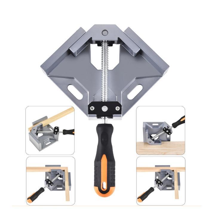 TERLARIS Penjepit Sudut 90 Siku-siku Alat Las Kayu Logam Genggam Penjepit sudut siku-siku dengan