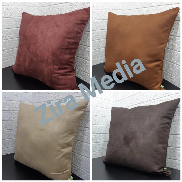 SARUNG BANTAL SOFA SUEDE, SARUNG BANTAL KURSI SOFA 60 X 60, 70 X 70