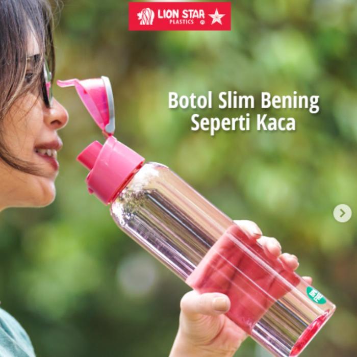 Botol Minum Lion Star Yoshi 600ml NA-20 Yoshi Botol 600ml Botol Minum Slim Seperti Kaca Bottles
