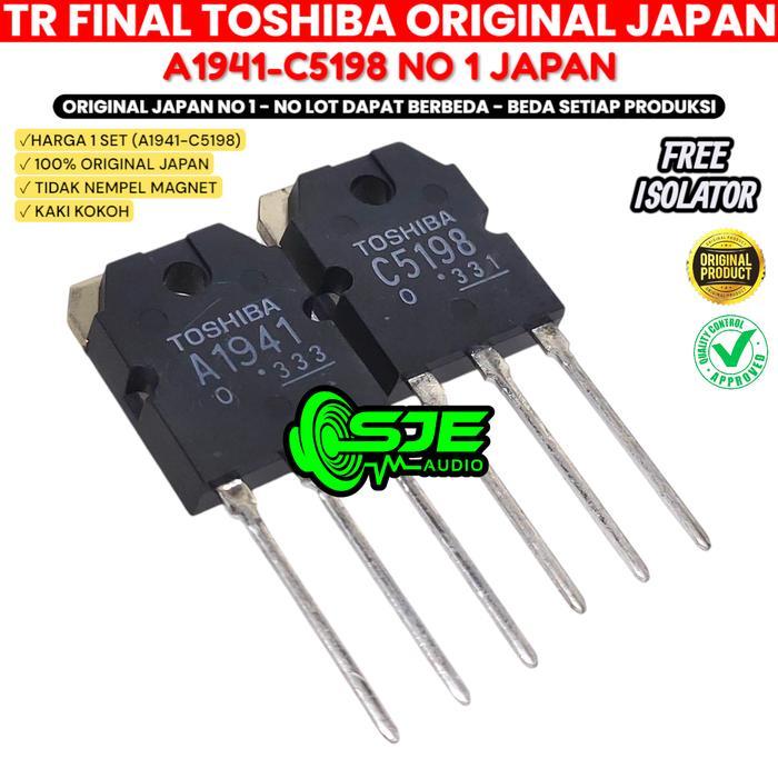 Tr Final A1941 C5198 Transistor Tr Toshibaa Japan Jepang Asli Original Ori Tr A 1941 C 5198 2Sa1941