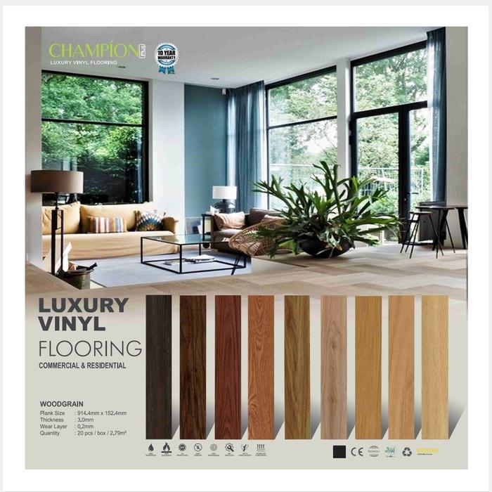 Lantai Vinyl 3mm Harga Per Box 2.79m / vinyl lantai