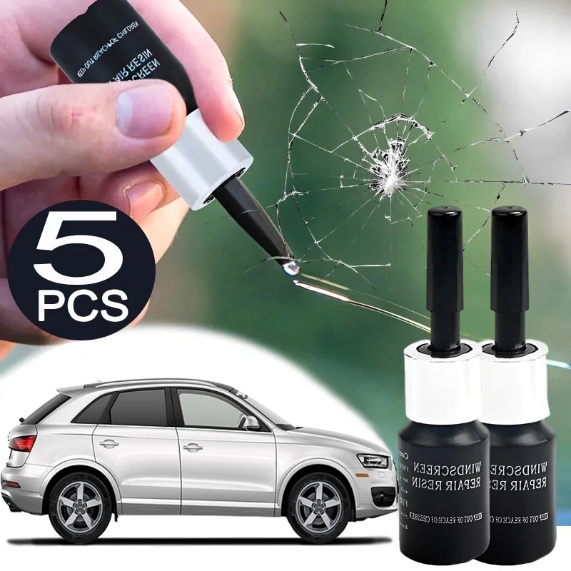 Car Windshield Cracked Repair Kit Auto Glass Repairing Resin Glue Window Glass Scratch Repair Set Cr