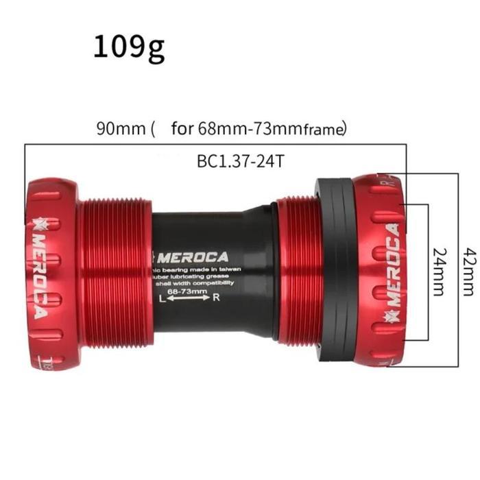 Meroca BB Ceramic Bearing HT2 HT 2 Bottom Bracket Hollowtech 2 HitamMeroca BB Ceramic Bearing HT2 HT