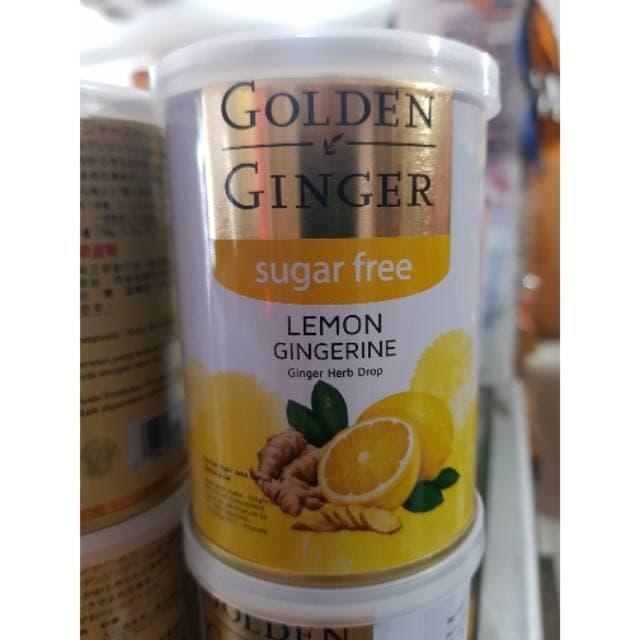 GOLDEN GINGER SUGAR FREE LEMON CANDY 100GR