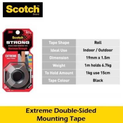 DOUBLE TAPE EXTREME 3M SCOTCH / OUTDOOR MOUNTING TAPE 19MM STRONG