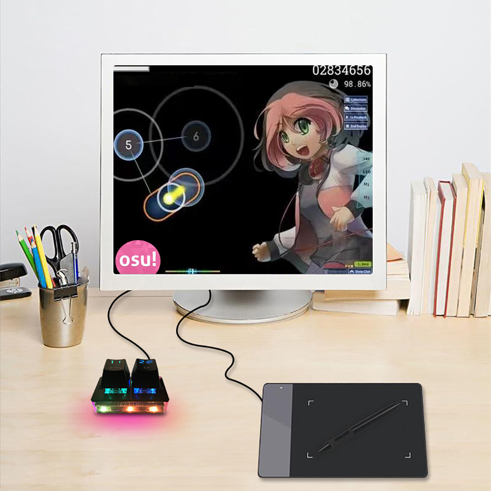 Motospeed K2 OSU Gaming Mechanical Keyboard Professional Hot Swap Portable Keypad RGB Backlight